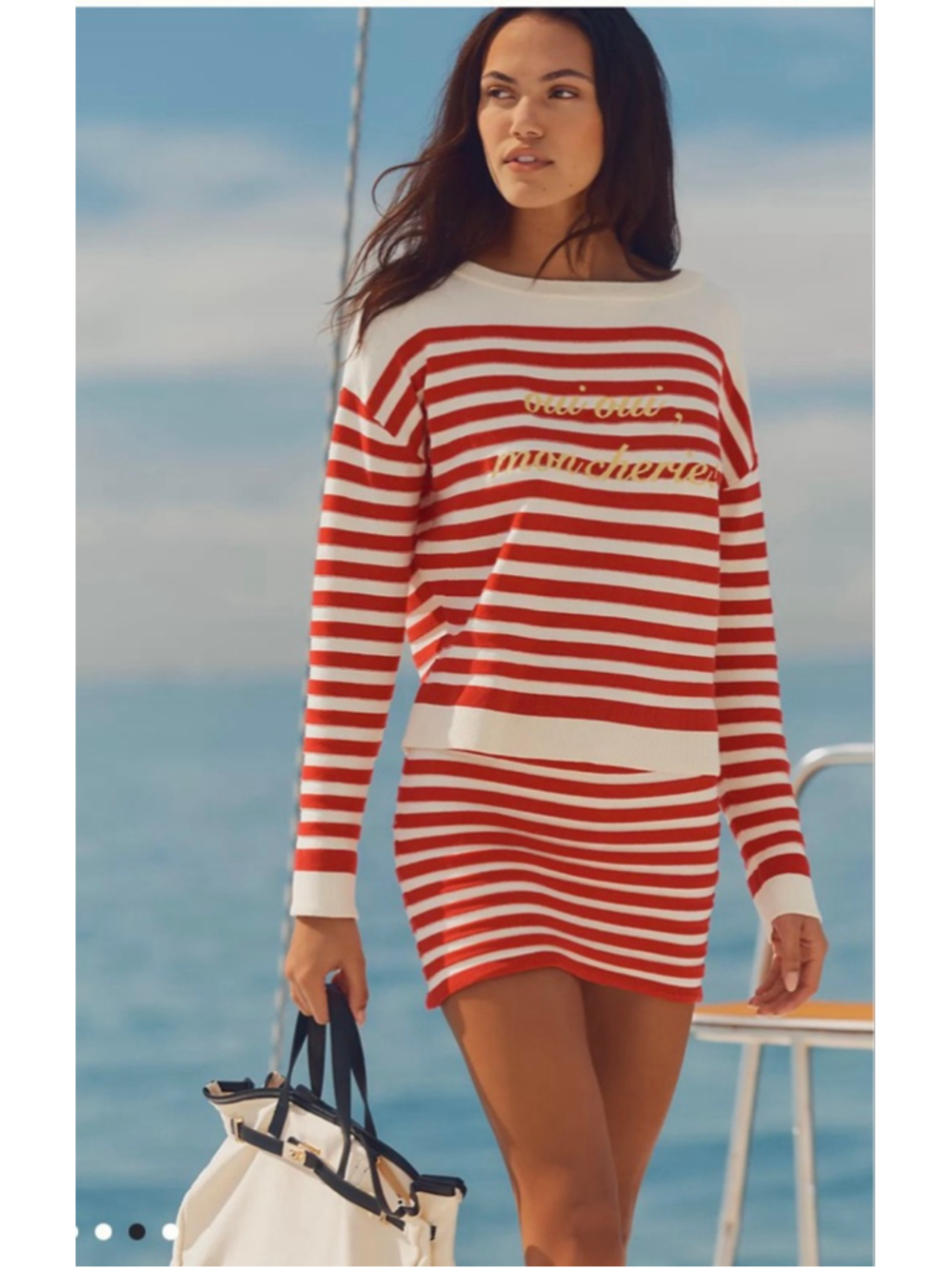 Anthro x Daily Practice|Cherie Boatneck Sweater & Mini Skirt set|2pc| $216 Ret